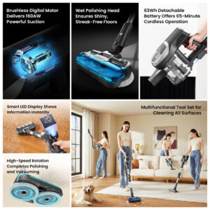 JV9 Pro Aqua Cordless Vacuum Cleaner - Image 3